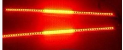 ไฟวิ่ง led daylight 12V สีแดง ยาว 60cm บางเฉียบ กันน้ำ